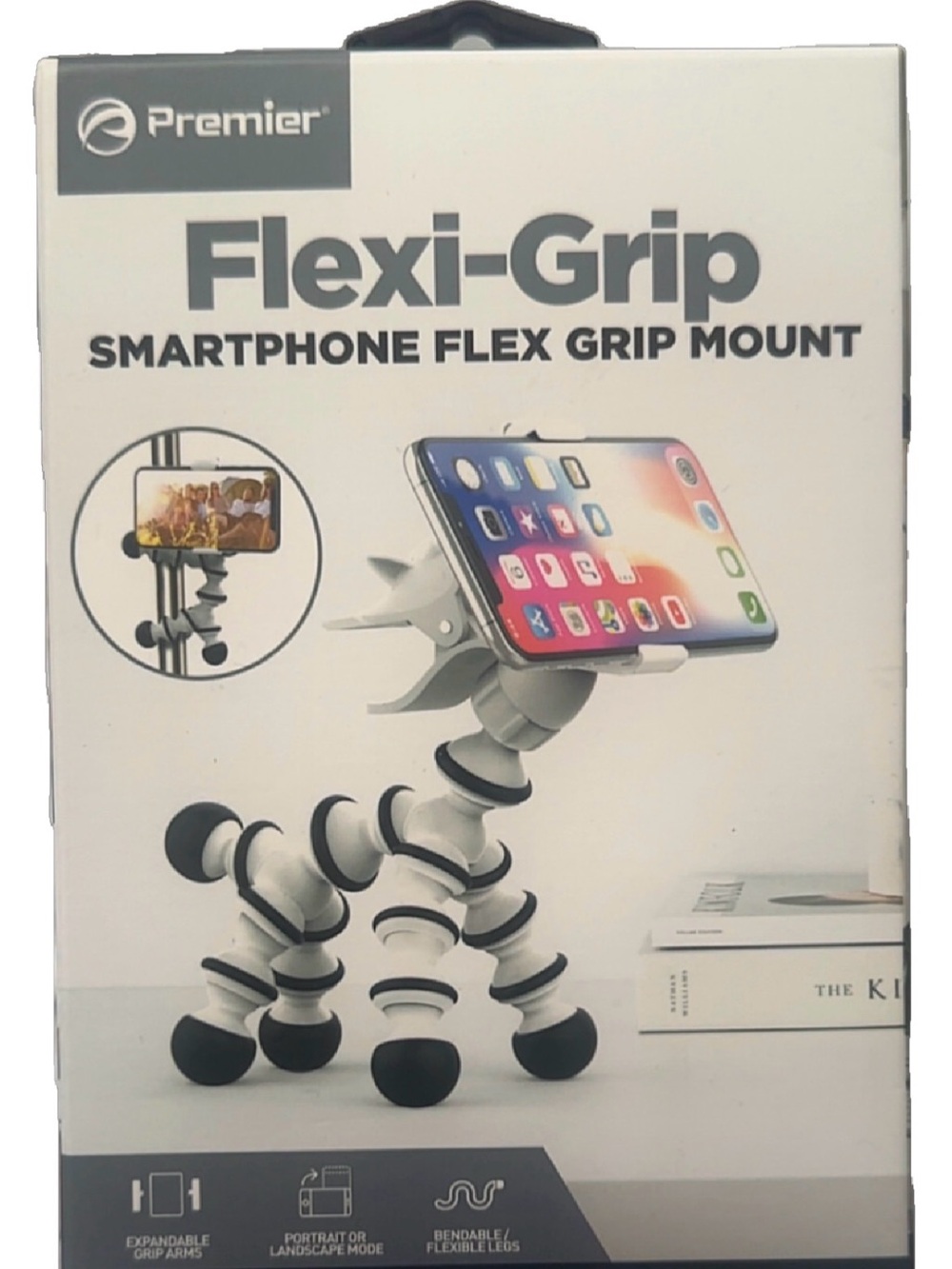 Flexi-Grip Smartphone Mount by: Premier Comes in: White and Black🤍🖤